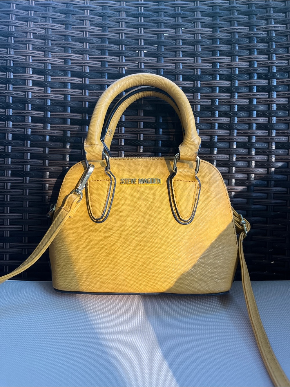 Steve Madden Mini Dome Saffiano Satchel